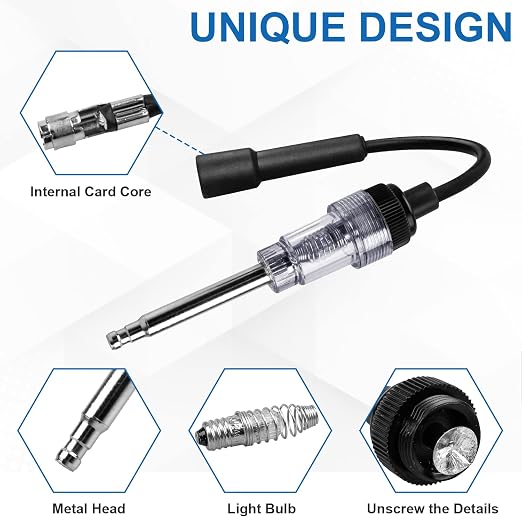 2PCS Inline Spark Plug Testers, Small Armature Diagnostic Detector Tool - Image 4