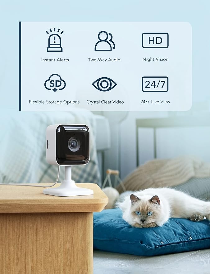 GNCC 2K Indoor Security Camera Dog Camera Motion Detection, Cameras - Image 2