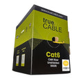 trueCABLE Cat6 Riser, 23AWG 4 Pair Solid Bare Copper, ETL Listed, Unshielded by trueCABLE