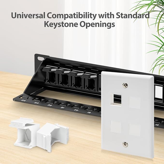 50-Pack Blank Keystone Jack Insert - Image 4