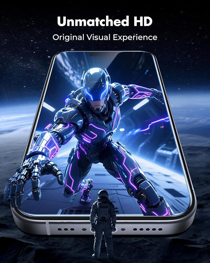 UNBREAKcable iPhone 15 Pro Screen Protector 3-Pack, Upgraded Dual-Tempered - Image 4