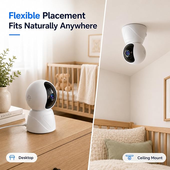Baby Monitor with Camera and Audio, 3MP Baby Camera - Image 8