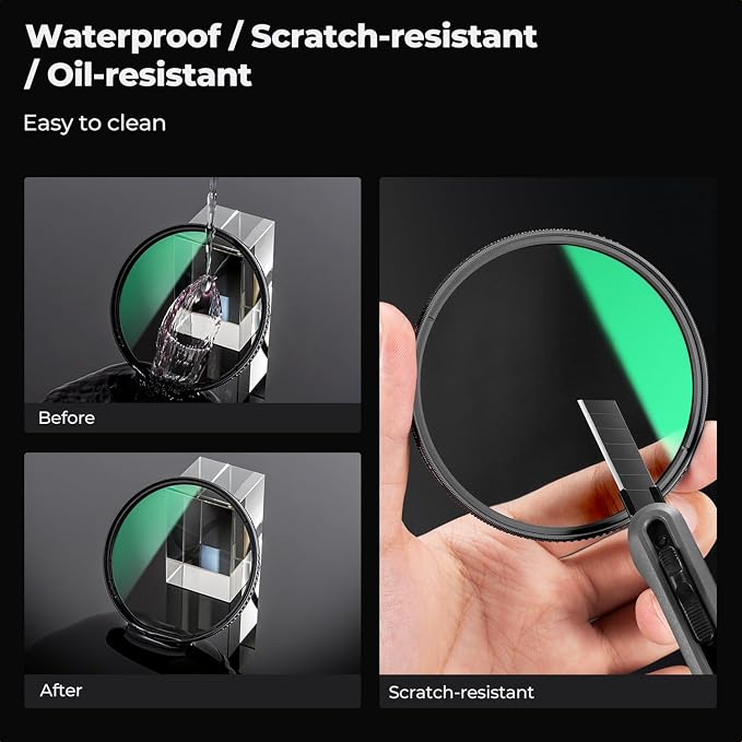 K&F CONCEPT 82mm Circular Polarizer Lens Filter - Image 5