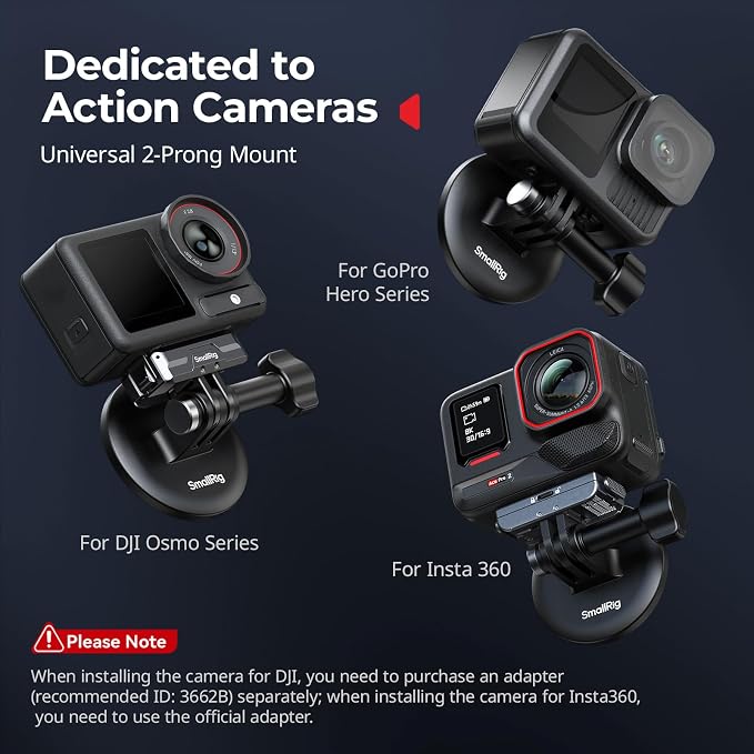 SMALLRIG Magnetic Neck Mount for Action Cameras, Quick Release Chest Mount - Image 7