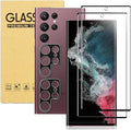 XDesign [2+2 Pack Galaxy S22 Ultra Screen Protector, 9H Tempered Glass Scratch by XDesign