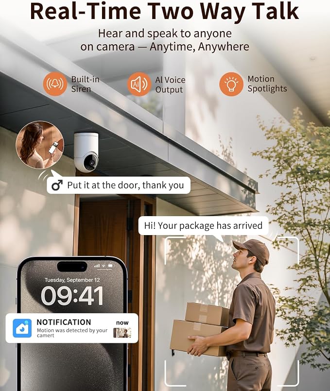  Indoor Cameras for Home Security, Auto tracking, 5G&2.4G WiFi Security - Image 6