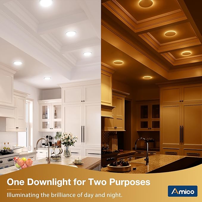 Amico 12 Pack 6 Inch 5CCT LED Recessed Ceiling Light - Image 2