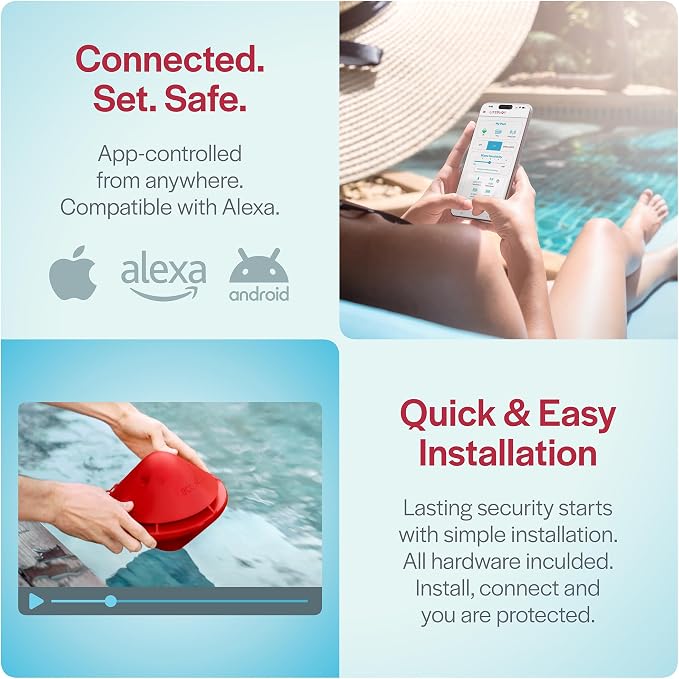 BCONE® Pool Alarm by Lifebuoy® | ASTM F2208 Certified | Floating Safety Device - Image 4