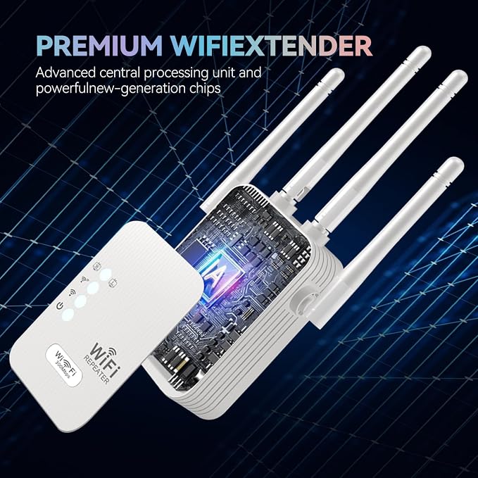 WiFi Extender, WiFi Repeater, Internet Booster, Long Range WiFi Extenders - Image 3