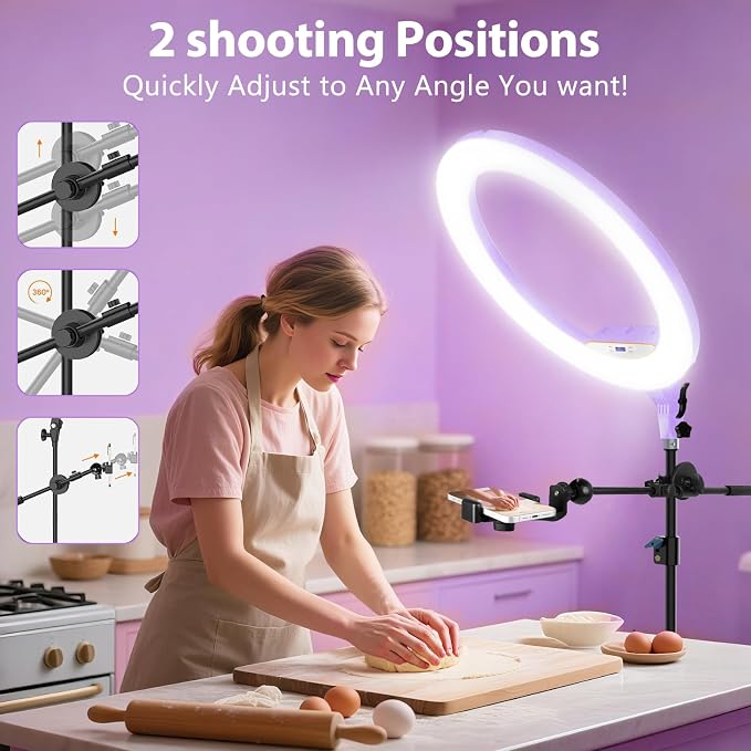 Ring Light 22inch Kit: Ring Light Tripod - Image 4