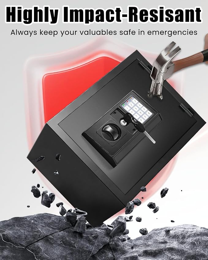 Fireproof Safe for Home, Money Safe for Cash,  Fire Proof safes for - Image 7