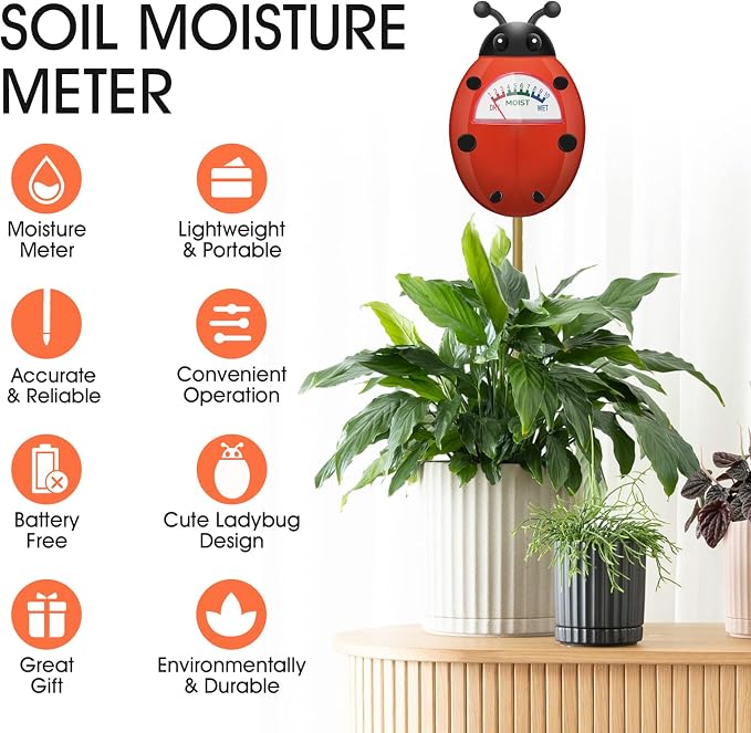 UNIWA Soil Moisture Meter, Plant Moisture Meter, Soil Hygrometer Sensor - Image 2