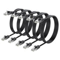 Cat 6 Ethernet Cable 3FT 5-Pack, Short Patch Cable 3 Foot Cord 10Gbps by ApoJodly