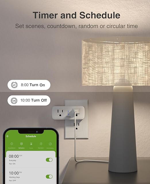Dual Smart Plug 15A, GHome Smart Plugs Work - Image 5