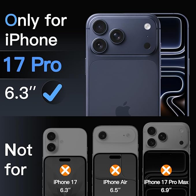 JETech Screen Protector for iPhone 17 Pro 6.3-Inch - Image 2