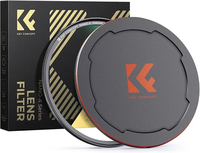 K&F CONCEPT 58mm Magnetic MC UV Lens Protection Filter + Lens Filter Cap by KFCONCEPT