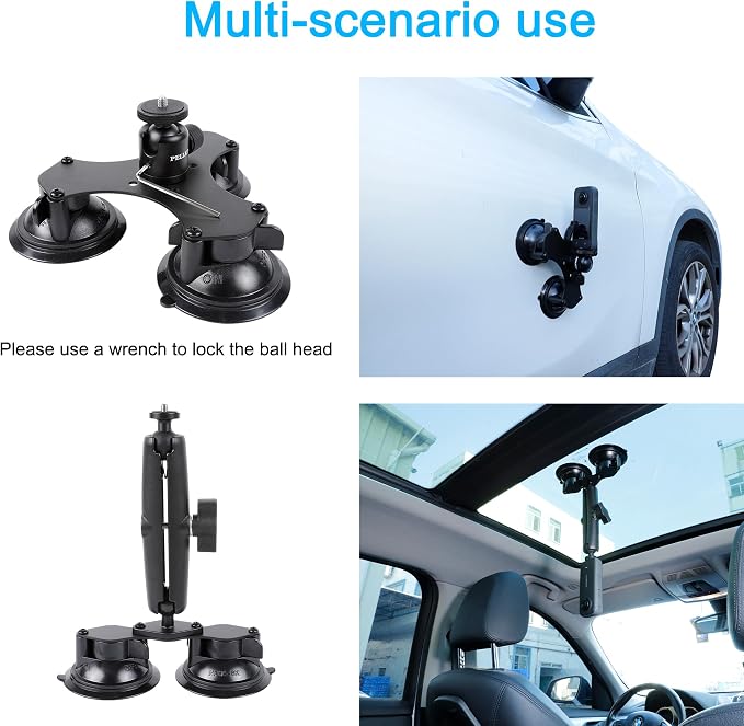 PellKing Suction Car Mount for Insta360 x5, One RS, R Compatible - Image 5