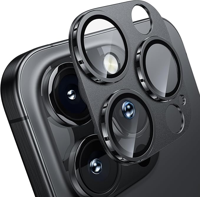 WSKEN for iPhone 16 Pro/iPhone 16 Pro Max Camera Lens Protector, Metal Aluminum by SmartProtectionGreenerFuture