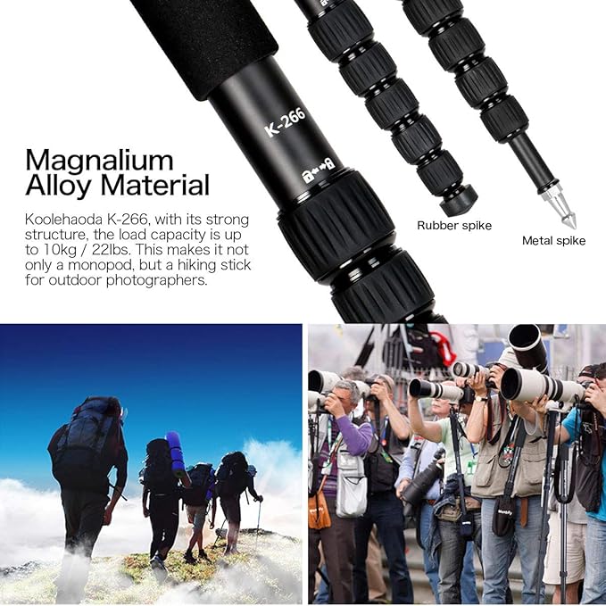 Koolehaoda 69" Aluminum Camera Monopod - Image 7