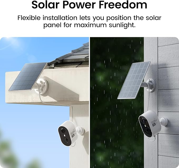 aosu Solar Security Cameras Wireless Outdoor, 2K HD Home Security Camera System - Image 7