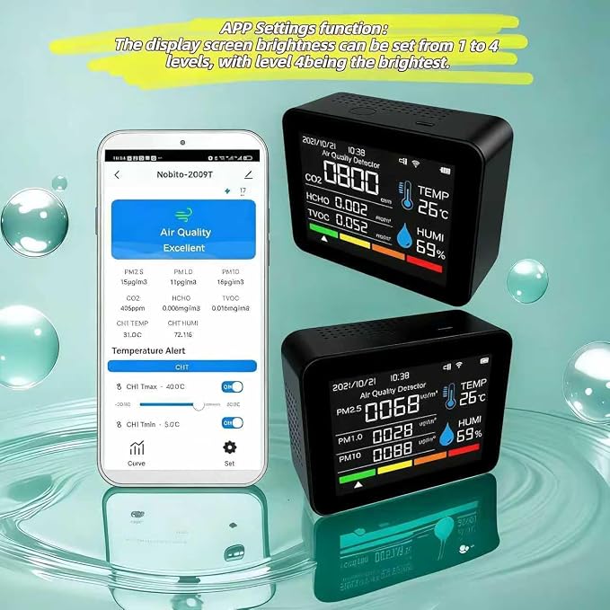 Smart Air Quality Monitor, Indoor Air Quality Meter - Image 4