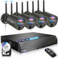 【90 Days Storage & 130° Wide Angle】 Wireless Security Camera System, Wireless by WEILAILIFE
