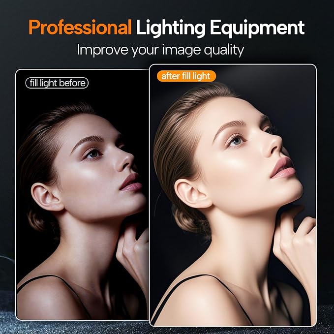 EMART 10" Ring Light with 55" Extendable Tripod Stands and Phone Holder - Image 2