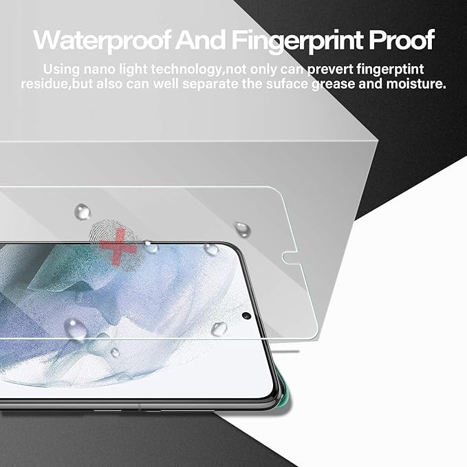 Galaxy S21 Tempered Glass Screen Protector + Camera Lens Protector Clear HD - Image 5