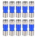 MECCANIXITY 10 Pcs F Type Coaxial Cable Compression Connectors, 75 Ohm Copper by MECCANIXITY