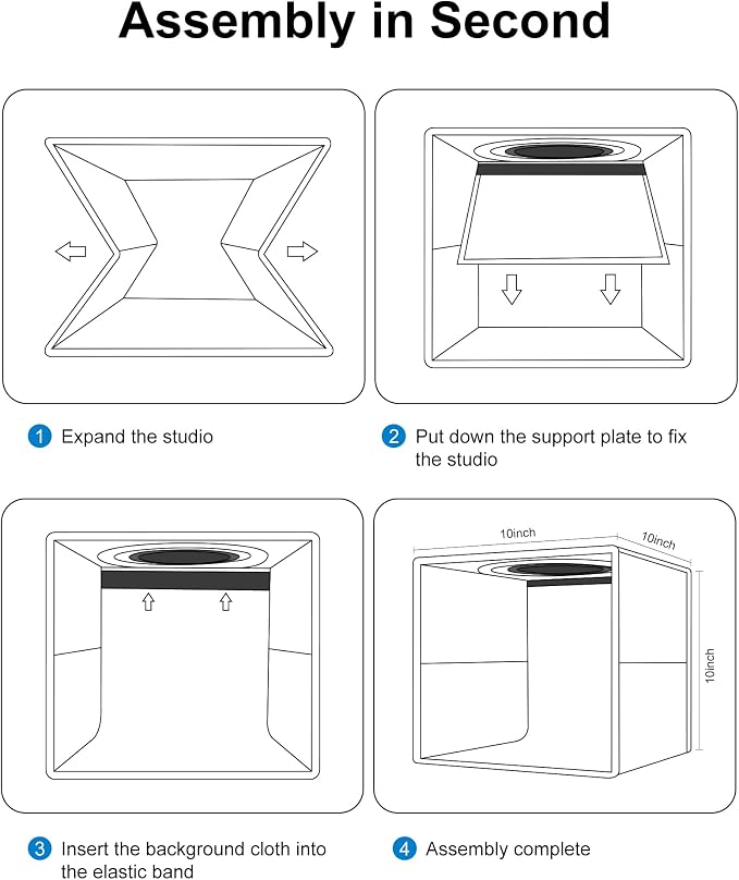 PULUZ Mini Photo Studio Light Box, Photo Shooting Tent kit, Portable Folding - Image 5