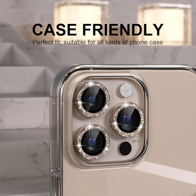 Choiche Compatible for iPhone 16 Pro/iPhone 16 Pro Max Camera Lens Protector - Image 4