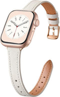 Charlam Slim Leather Band Compatible by Charlam