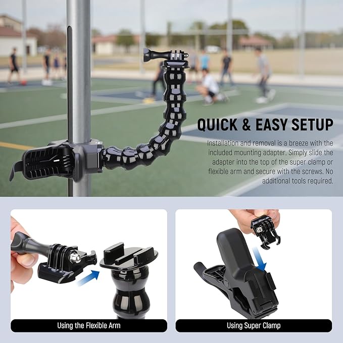 NEEWER Flexible Clamp Mount Compatible - Image 4