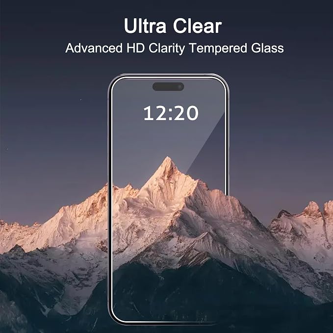 Ailun Screen Protector for iPhone 16 / iPhone 15 / iPhone 15 Pro Display 3 Pack - Image 4