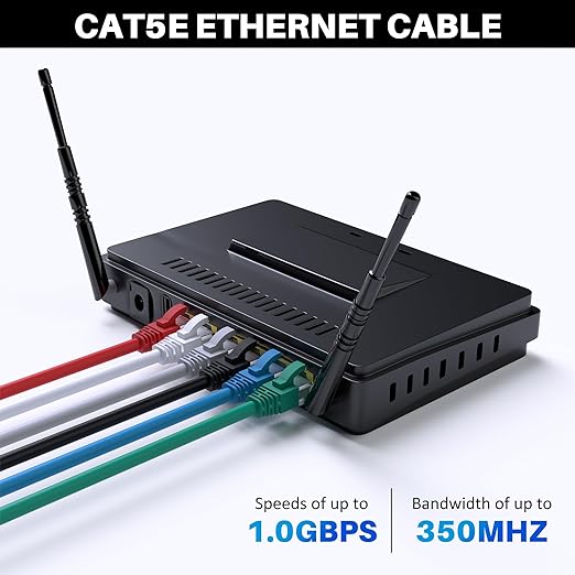 Cat5e Ethernet Cable 300 FT, Long Cat 5e Internet Cable, Standard RJ45 Connector - Image 4