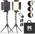 NiceVeedi 2-Pack Photography Lighting Kit, 36W Bi-Color Studio Lights by NiceVeediOfficial