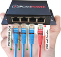 POE Powered 3 Port Switch & Network Cat5 Cat6 Midspan Cable Range Extender Pass by IPCamPower
