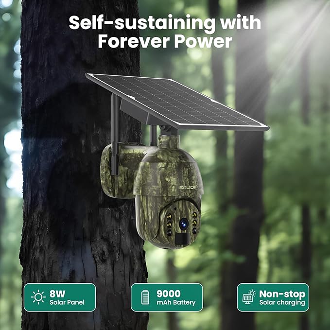 SOLIOM S600 4G LTE Cellular Security Cameras Wireless Outdoor, Solar Security - Image 4