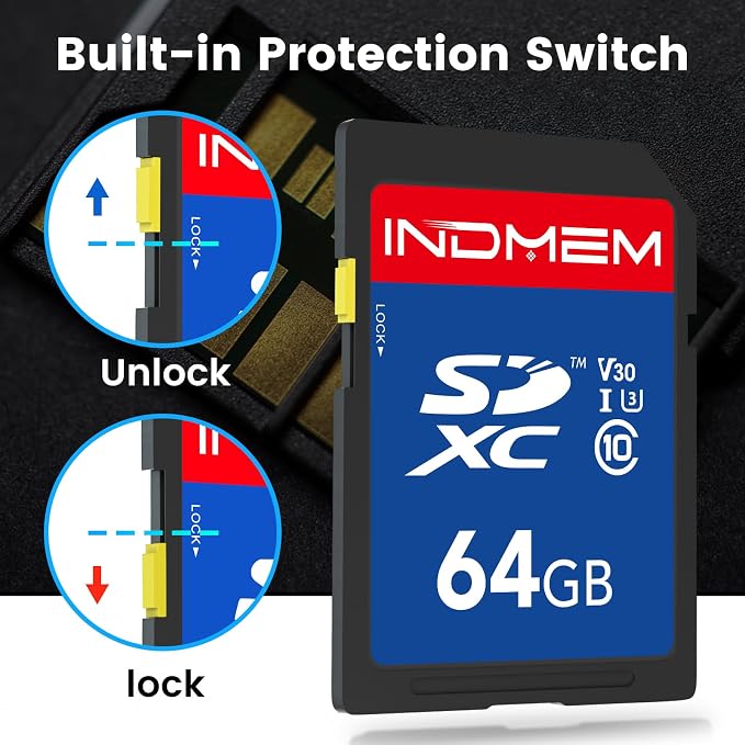 64GB SD Card 5 Pack, High Speed up to 90M/S SDXC UHS-I Memory Cards, Full HD & - Image 7