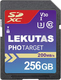 256GB SDXC UHS-I Memory Card by LEKUTAS