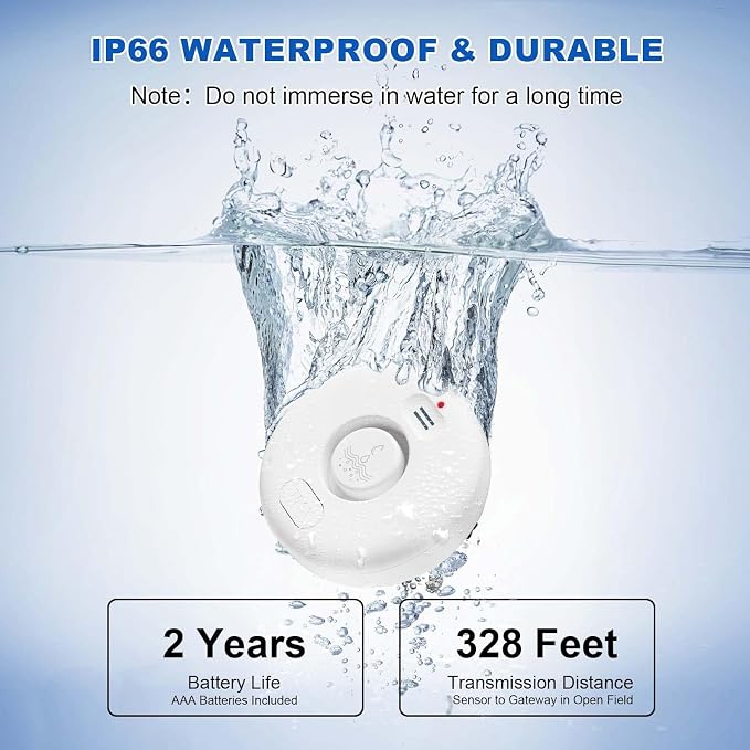 WiFi Water Leak Detectors for Home 3 Pack, Wireless Smart Water Leak Sensor - Image 6