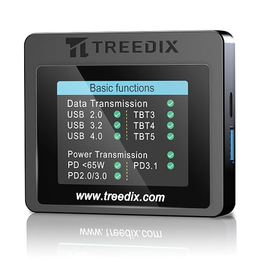 Treedix USB Cable Tester with 2.4" Color Screen by Treedix