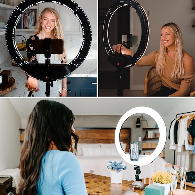 Lume Cube LED Ring Light for Videos, Live Streaming |18” Circle Light - Image 4