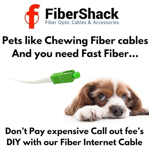 Fibershack - 3M / 10ft Fiber Optic Internet Cable & Connector - SC/APC to - Image 4