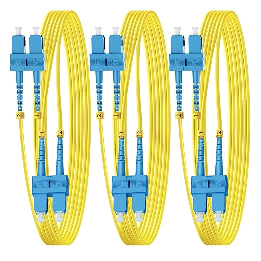 FiberPrime- OS2 SC to SC Single Mode Fiber Patch Cable, Duplex Singlemode 1G/10G by Unknown