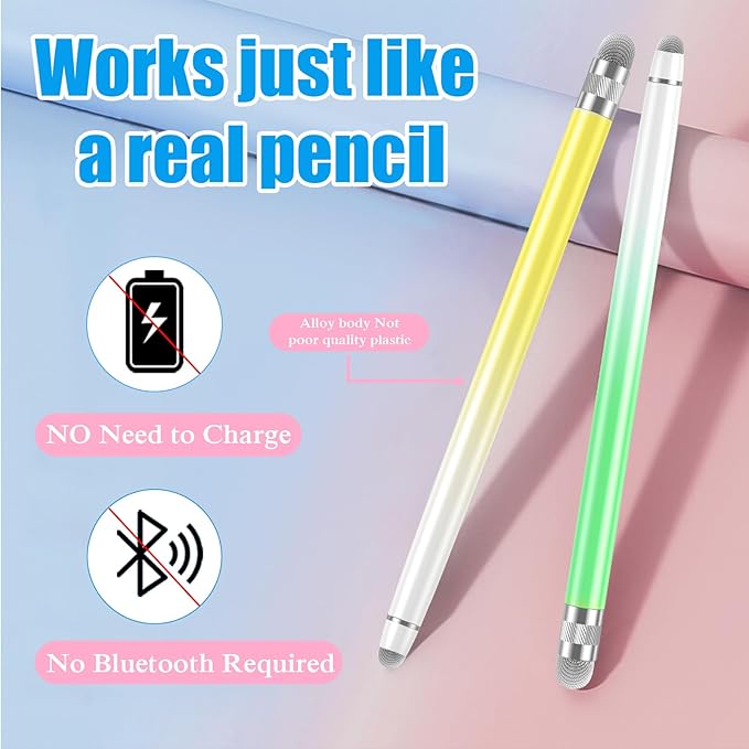 Bopomofo 5PCS Stylus Pens for Touch Screens, Stylus Pen for iPhone/iPad/Tablet - Image 2