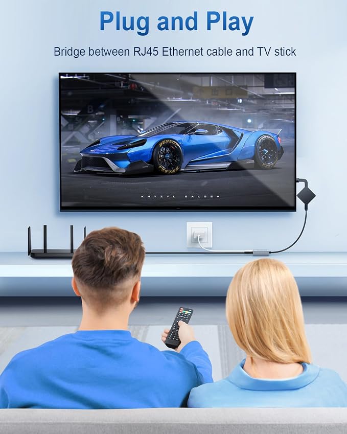 1000 Mbps Ethernet Adapter for Fire TV Stick, ELECTOP Micro USB to RJ45 Gigabit - Image 5