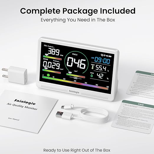 Sainlogic 16-in-1 Professional Indoor Air Quality Monitor - Image 7