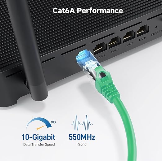 Cable Matters 10Gbps Snagless Shielded Cat 6A Ethernet Cable - 20ft - Image 4