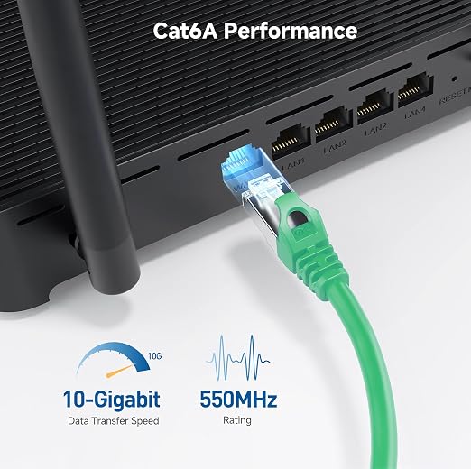 Cable Matters 10Gbps Snagless Shielded Cat 6A Ethernet Cable - 14ft - Image 4